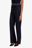 Stella McCartney Navy Wool Striped Trousers Size 42