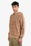 Louis Vuitton Brown Velvet Monogram 2010s Hoodie Size M Men's