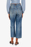 Pre-loved Chanel™ 2025 Blue Denim Logo Jeans Size 42