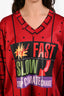 Vivienne Westwood Red Anglomania Graphic Long Sleeve Top Size S