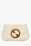 Gucci White Leather GG 'Blondie' Shoulder Bag