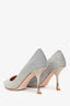 Roger Vivier Silver 'I love Vivier' Glitter Pumps Size 36