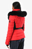 Mackage Red Down Fox Fur Hood 'Elita' Ski Jacket Size S