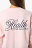 Sporty & Rich Pink Logo Crew Neck Sweatshirt Size XS