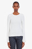 Frame White Wool & Nylon Long Sleeve Shirt Size XS