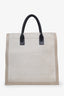 Saint Laurent Linen Canvas Rive Gauche Tote Bag
