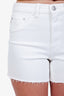 DL1961 White Denim Mini Shorts Size 26
