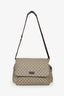 Gucci Brown Coated Canvas GG Logo Messenger Bag