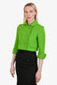 Miu Miu 2024 FW Runway Neon Green Wool Cropped Jacket Size 36