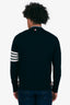 Thom Browne Navy Virgin Wool Button Cardigan Size 4 Mens