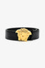 Versace Black Smooth Leather Medusa Head Belt Size 100 Men's