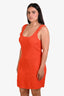 Rails Coral Sustainable Silk Crinkle Textured Scoop Neck Sleeveless Mini Dress Size XL