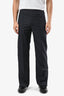Gucci Navy Blue GG Jacquard Trousers Size 44 Mens