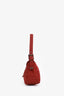 Fendi Red FF Zucca Canvas Baguette Flap Bag