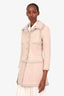 Pre-loved Chanel™ 17A Beige Mohair Wool CC Long Jacket Size 38