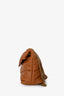 Saint Laurent Brown Lambskin Small 'LouLou' Puffer Shoulder Bag GHW