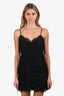For Love & Lemons Black Lace Rouched Mini Dress Size Medium