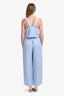 Vitamin A Blue/White Striped Linen Top Trousers Set Size S