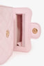 Pre-loved Chanel™ 2021 Baby Pink Lambskin Micro Top Handle On Chain
