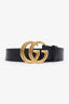 Gucci Black Leather GG Marmont Belt