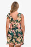 Zimmermann Green/Pink Linen Floral Lexi Tie Mini Dress Size 1