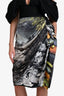Dries Van Noten Multicoloured Silk Asymmetric Skirt Size 40