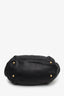 Prada Black Vitello Daino Leather Small Tote Bag with Strap
