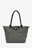 Longchamp Grey Canvas Le Pliage Medium Tote Bag