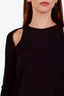 Alexander Wang Black Cotton Open Cut-Out Shirt Size S