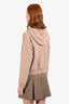 Celine Beige Cashmere Hoodie Sweater Size S
