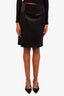 Moschino Couture Black Panelled Midi Skirt Size 14