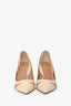 Aquazzura Cream Leather Mesh Pumps Size 39