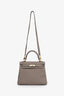 Hermès 2018 M8 Gris Asphalte Togo Leather Kelly 25 with Strap