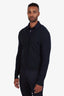 Z Zegna Navy/Green Textured Wool Cardigan Size M Mens