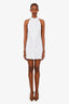 Staud White Cotton Blend Poplin Ruffled Midi Dress Size XS
