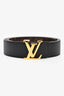 Louis Vuitton Black/Brown Monogram Leather Initiales 30MM Reversible Belt