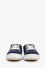 Celine Navy Blue Canvas Triomphe Sneakers Size 37