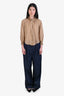 Jenni Kayne Dark Wash Denim Wide Leg Pleated Jeans Size 4