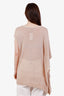 Brunello Cucinelli Beige Linen Silk Embellished Top Size L