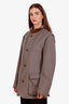 Loro Piana Taupe Cotton Roadster Villa d'Este Zip Up Jacket Size M