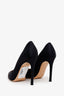 Gianvito Rossi Black Satin Heels Size 35