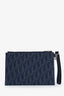 Christian Dior x Denim Tears Navy Oblique Canvas A5 Triangle Pouch