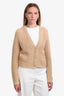 Vince Beige Crochet Knit Cardigan Size Medium