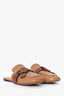 Loewe Beige Leather Gate Mules Size 35