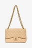 Pre-loved Chanel™ 2011 Beige Caviar Leather Jumbo Double Flap Bag