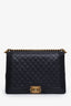 Pre-loved Chanel™ 2014 Black Quilted Lambskin Large Boy Bag
