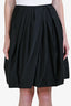 Jason Wu Black Satin Silk Lined Puffy Mini Skirt Size 2