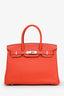 Hermès 2015 Capucine (9T) Togo Leather Birkin 30 with PHW