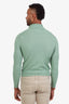 Loro Piana Green Cashmere Silk Quarter Zip Sweater Size 48 Mens