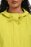 Eileen Fisher Lime Green Cotton Nylon Windbreaker Jacket Size XS